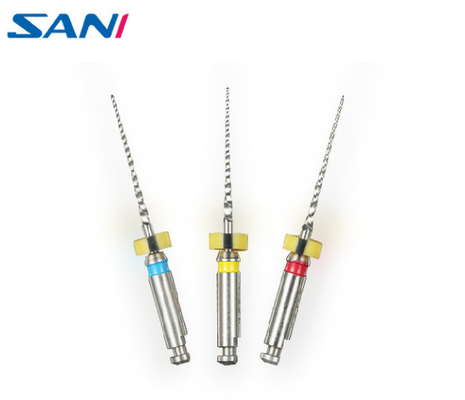 2.0N/Cm Niti Rotary Dental Files Tập tin dành cho trẻ em để điều trị tủy 3 cái/gói