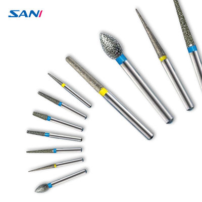 Độ cứng cao 11mm Tay khoan nha khoa Diamond Burs CE Đã được phê duyệt