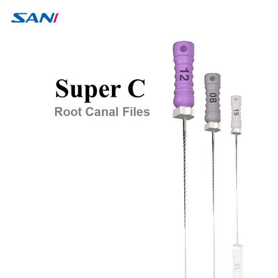 Nha khoa bằng thép không gỉ K tập tin, 6 cái / hộp Tay doa tay nha khoa