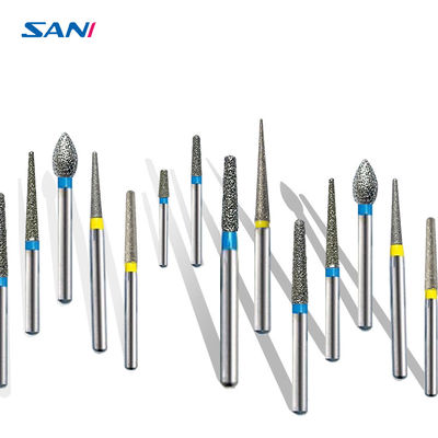 Giá tốt. Thép không gỉ Bạc 11mm FG Nha khoa Diamond Burs Chứng nhận FDA trực tuyến